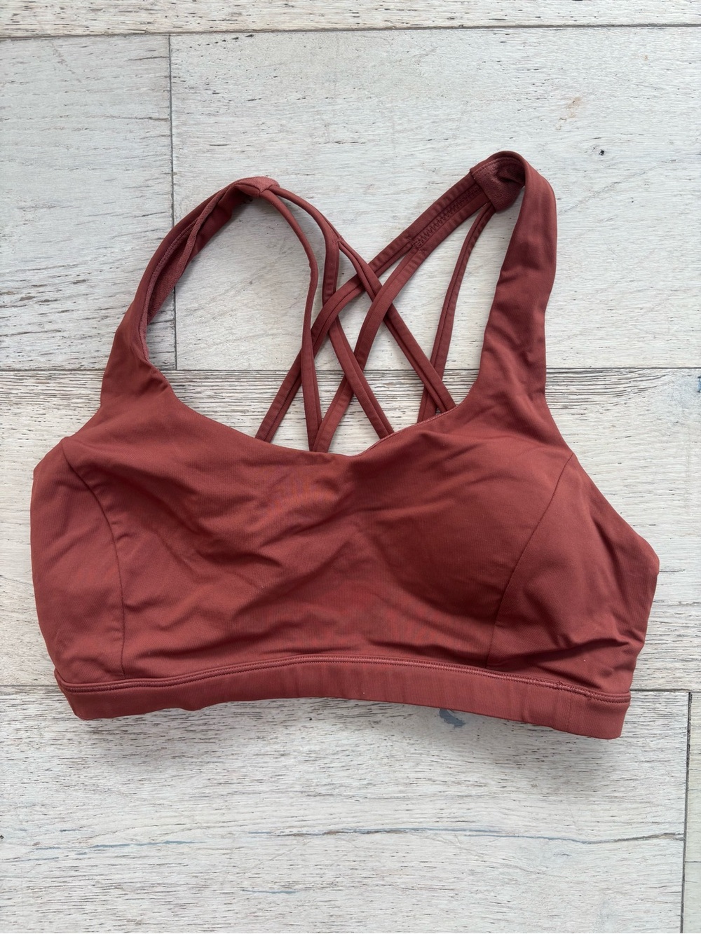 lululemon athletic Energy Sports Bra - Rust Brown